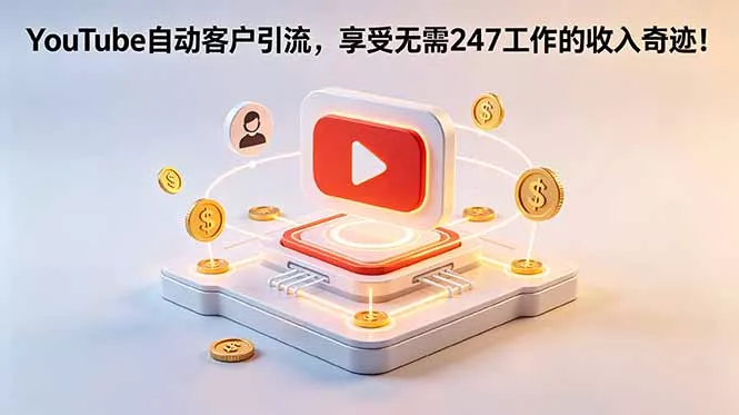 YouTube 自动客户引流，享受无需 247 工作的收入奇迹！【原创双语字幕】网创项目-知识付费-在线课程-自媒体创业-网络副业-优利资源优利资源网