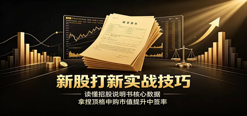 新股打新实战技巧：读懂招股说明书核心数据，拿捏顶格申购市值提升中签率网创项目-知识付费-在线课程-自媒体创业-网络副业-优利资源优利资源网