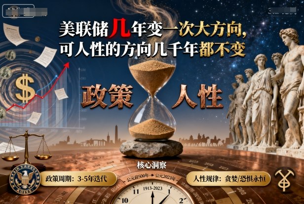 付费文章：美联储几年变一次大方向，可人性的方向几千年都不变网创项目-知识付费-在线课程-自媒体创业-网络副业-优利资源优利资源网