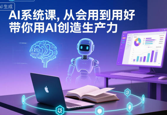 AI系统课，从会用到用好，带你用AI创造生产力网创项目-知识付费-在线课程-自媒体创业-网络副业-优利资源优利资源网