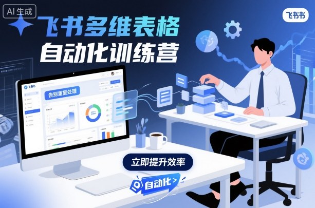 飞书多维表格自动化训练营，手把手教你告别重复处理，用多维表格开启高效办公新模式网创项目-知识付费-在线课程-自媒体创业-网络副业-优利资源优利资源网