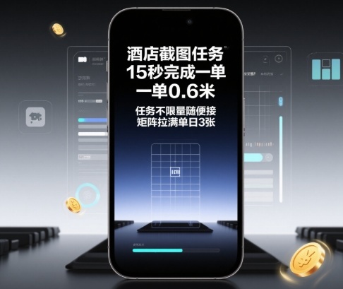 酒店截图任务，15秒完成一单，一单0.6米，任务不限量随便接，矩阵拉满单日3张【揭秘】网创项目-知识付费-在线课程-自媒体创业-网络副业-优利资源优利资源网