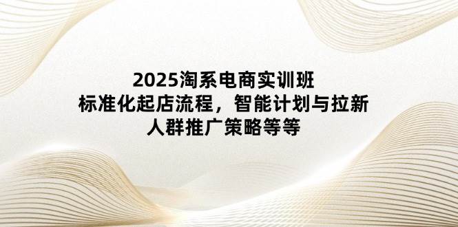（14522期）2025淘系电商实训班：标准化起店流程，智能计划与拉新，人群推广策略等等网创项目-知识付费-在线课程-自媒体创业-网络副业-优利资源优利资源网