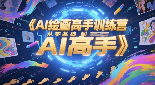 AI绘画高手训练营，从零基础到AI高手网创项目-知识付费-在线课程-自媒体创业-网络副业-优利资源优利资源网