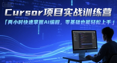 Cursor项目实战训练营，两小时快速掌握AI编程，零基础也能轻松上手网创项目-知识付费-在线课程-自媒体创业-网络副业-优利资源优利资源网