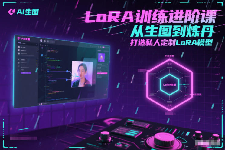 LoRA训练进阶课，从生图到炼丹，打造私人定制LoRA模型网创项目-知识付费-在线课程-自媒体创业-网络副业-优利资源优利资源网
