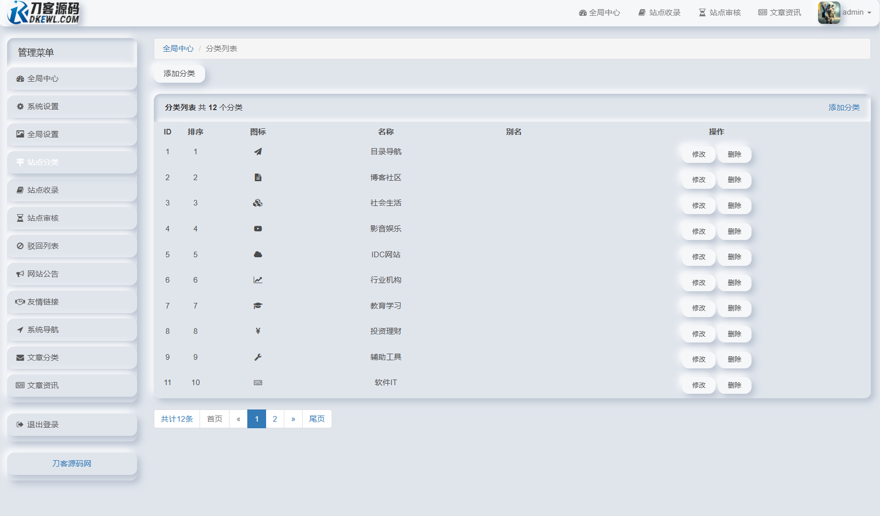 我爱导航系统源码 Pro版 | 网址导航系统 二次开发美化插图4