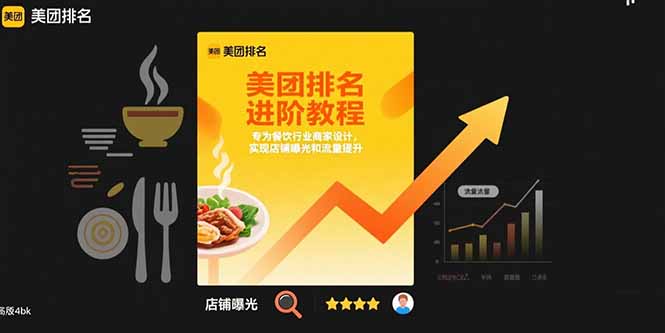 （15528期）美团排名进阶教程：专为餐饮行业商家设计，实现店铺曝光和流量提升网创项目-知识付费-在线课程-自媒体创业-网络副业-优利资源优利资源网