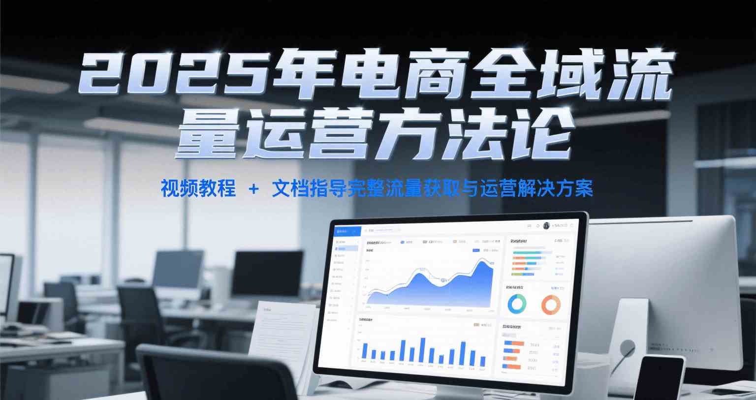 2025年电商全域流量运营方法论，视频教程+文档指导完整流量获取与运营解决方案网创项目-知识付费-在线课程-自媒体创业-网络副业-优利资源优利资源网