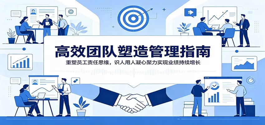 高效团队塑造管理指南：重塑员工责任思维，识人用人凝心聚力实现业绩持续增长网创项目-知识付费-在线课程-自媒体创业-网络副业-优利资源优利资源网