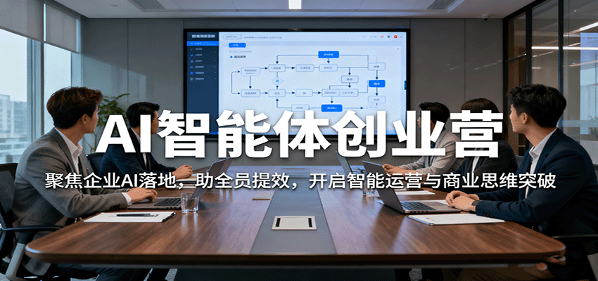 AI智能体创业营：聚焦企业AI落地，助全员提效，开启智能运营与商业思维突破网创项目-知识付费-在线课程-自媒体创业-网络副业-优利资源优利资源网