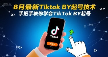 8月最新Tiktok搬运起号技术，手把手教你学会TikTok搬运起号网创项目-知识付费-在线课程-自媒体创业-网络副业-优利资源优利资源网