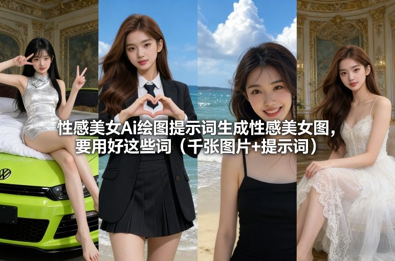 性感美女Ai绘图提示词生成性感美女图，要用好这些词(千张图片+提示词)网创项目-知识付费-在线课程-自媒体创业-网络副业-优利资源优利资源网