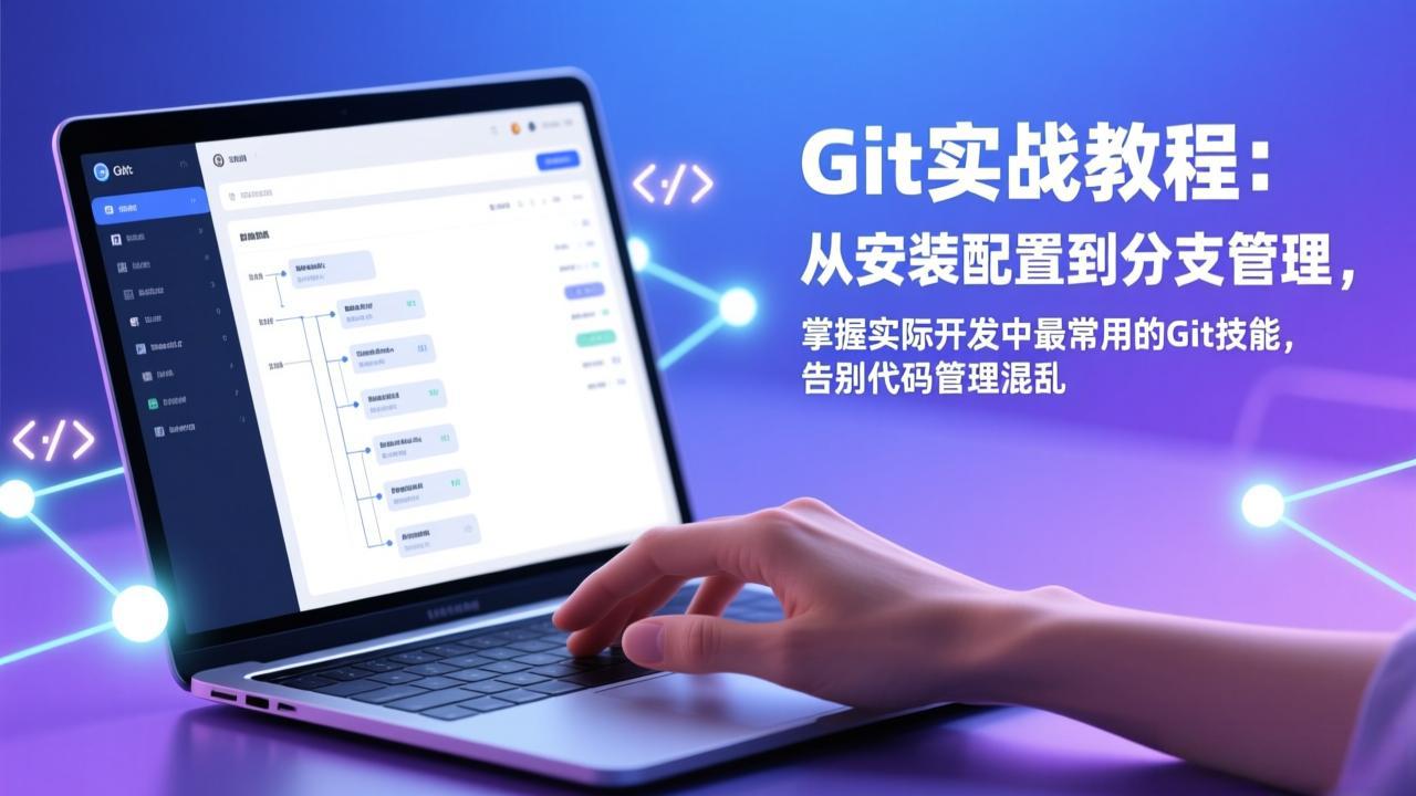 Git实战教程：从安装配置到分支管理，掌握实际开发中最常用的Git技能，告别代码管理混乱网创项目-知识付费-在线课程-自媒体创业-网络副业-优利资源优利资源网