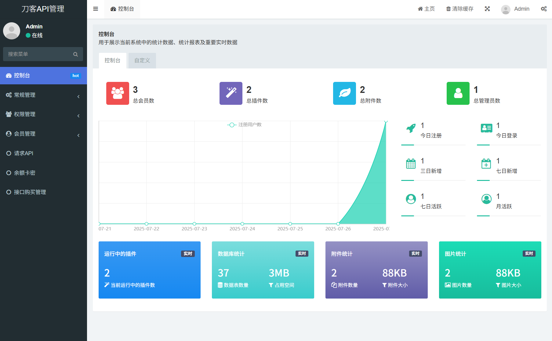 追梦API管理系统源码插图3