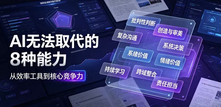 付费文章：AI无法取代的8种能力网创项目-知识付费-在线课程-自媒体创业-网络副业-优利资源优利资源网