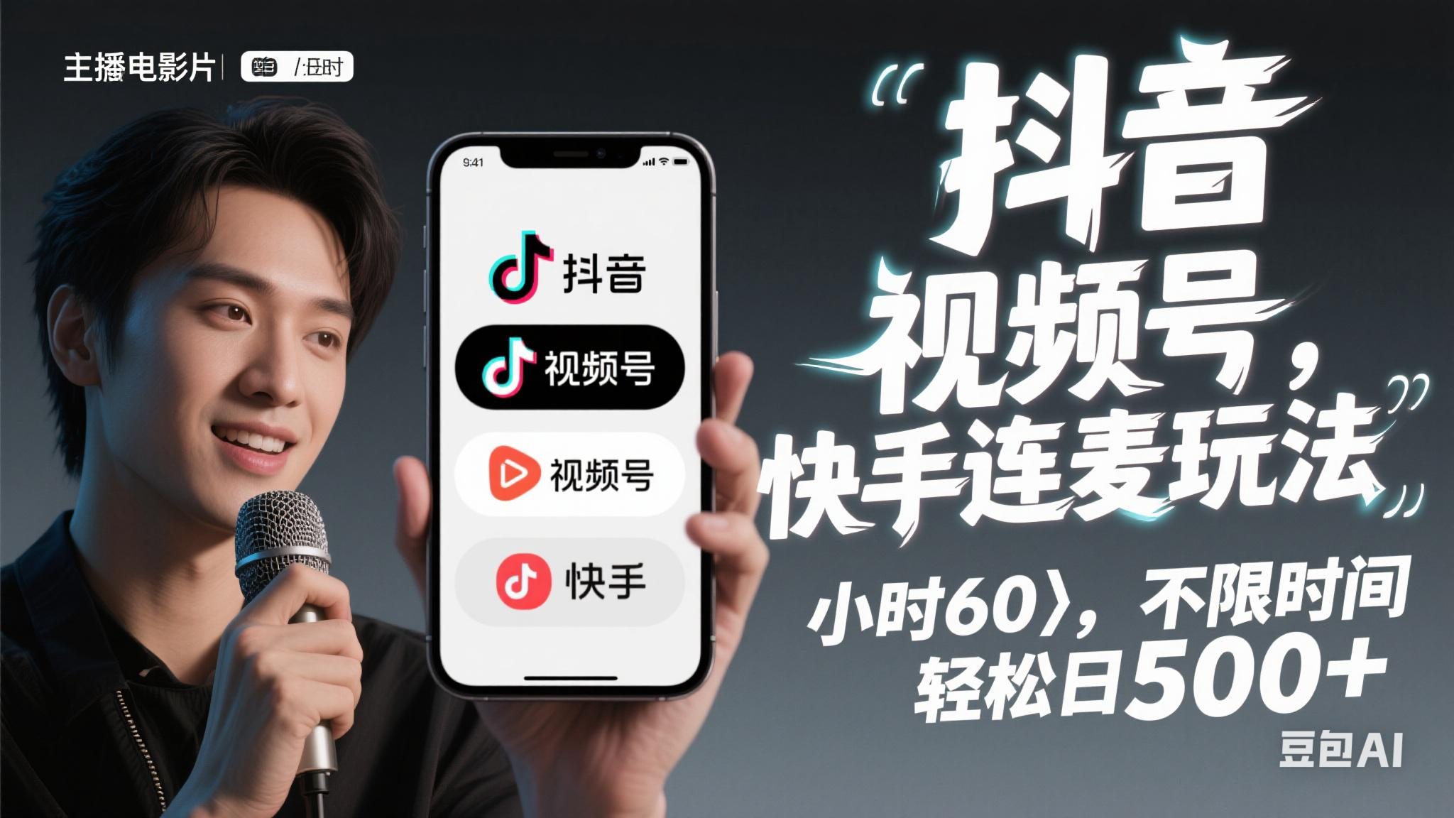 （14899期）抖音，快手，视频号无脑连麦玩法！快速入门，单日稳冲1000+网创项目-知识付费-在线课程-自媒体创业-网络副业-优利资源优利资源网