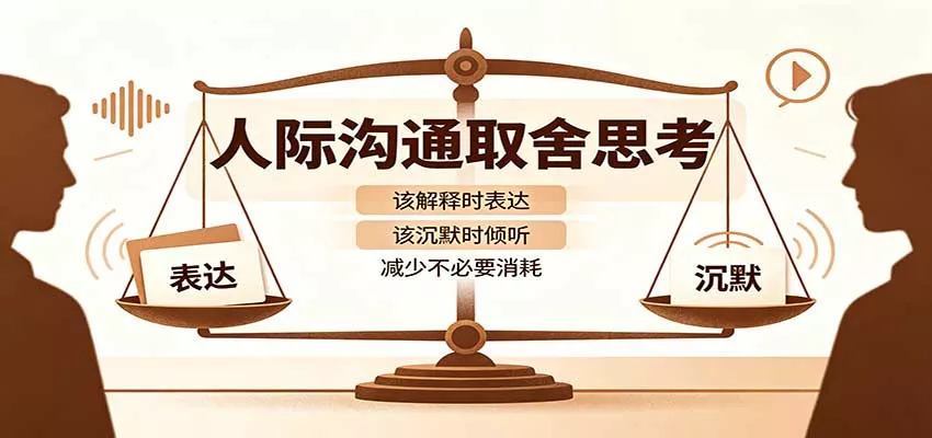 人际沟通取舍思考:分清解释与沉默边界,拿捏职场生活沟通分寸减少情绪内耗网创项目-知识付费-在线课程-自媒体创业-网络副业-优利资源优利资源网