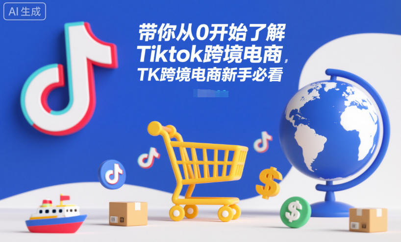 带你从0开始了解Tiktok跨境电商，TK跨境电商新手必看网创项目-知识付费-在线课程-自媒体创业-网络副业-优利资源优利资源网