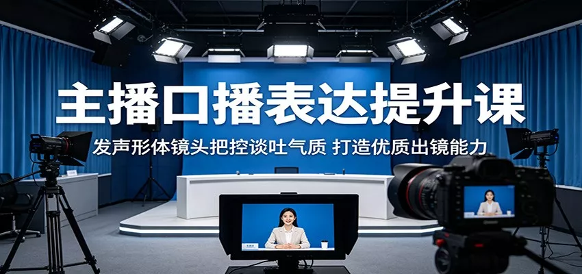 主播口播表达提升课：发声形体镜头把控谈吐气质，打造优质出镜能力网创项目-知识付费-在线课程-自媒体创业-网络副业-优利资源优利资源网