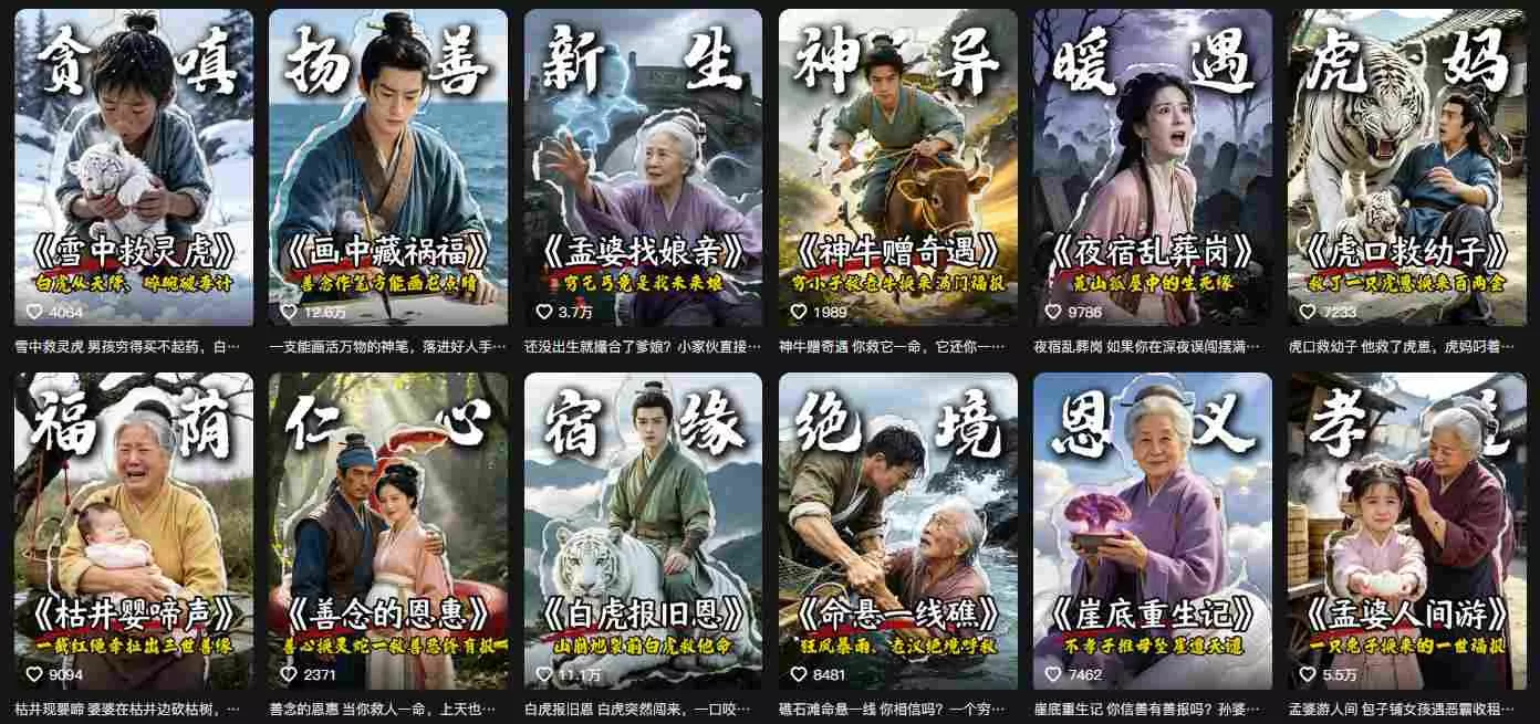 抖音67W粉丝博主的AI民间故事教学,从起号、文案、剪辑到多平台变现全流程,伙伴分成计划接广告等多种收益,月入1W+ 抖音67W粉丝博主的AI民间故事教学,从起号、文案、剪辑到多平台变现全流程,伙伴分成计划接广告等多种收益,月入1W+