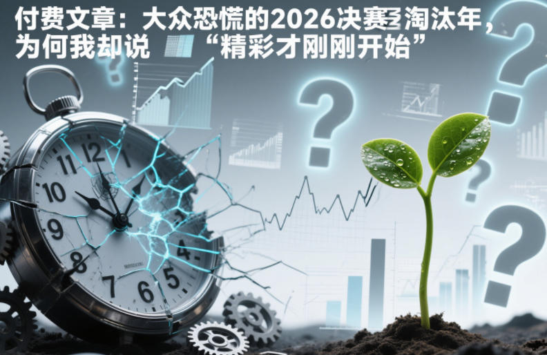 付费文章：大众恐慌的2026决赛淘汰年，为何我却说“精彩才刚刚开始”？网创项目-知识付费-在线课程-自媒体创业-网络副业-优利资源优利资源网