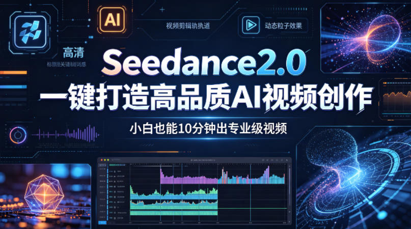 Seedance2.0一键打造高品质AI视频创作，小白也能10分钟出专业级视频网创项目-知识付费-在线课程-自媒体创业-网络副业-优利资源优利资源网