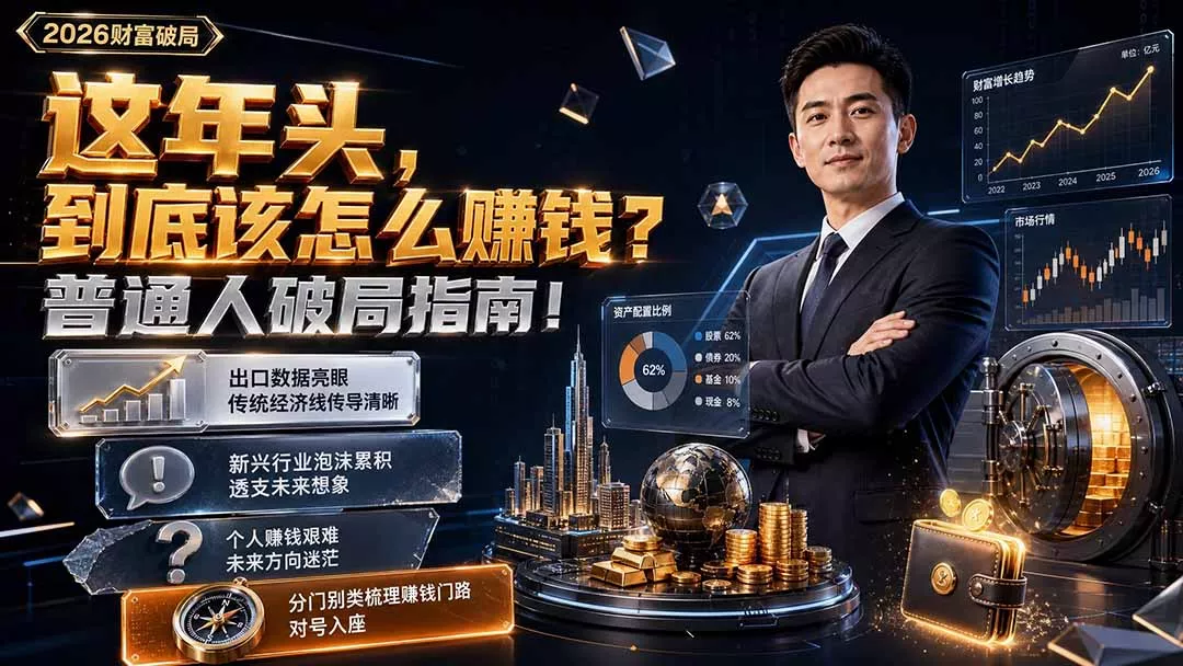 付费文章：这年头，到底该怎么赚钱？普通人破局指南！网创项目-知识付费-在线课程-自媒体创业-网络副业-优利资源优利资源网