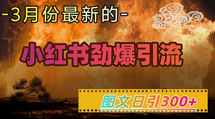 小红书超劲爆引流手段，图文日引300+轻松变现1W网创项目-知识付费-在线课程-自媒体创业-网络副业-优利资源优利资源网