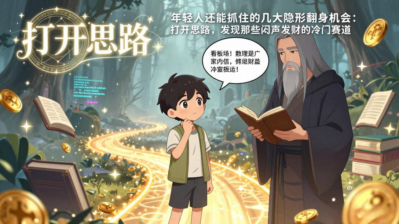 付费文1+2：年轻人还能抓住的几大隐形翻身机会：打开思路，发现那些闷声发财的冷门赛道网创项目-知识付费-在线课程-自媒体创业-网络副业-优利资源优利资源网