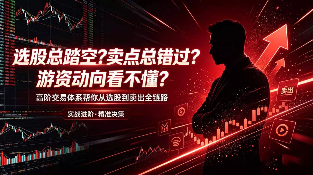 选股总踏空？卖点总错过？游资动向看不懂？高阶交易体系帮你从选股到卖出全链路(更新6月网创项目-知识付费-在线课程-自媒体创业-网络副业-优利资源优利资源网