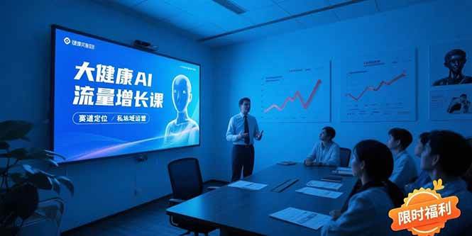 （15396期）大健康AI流量增长课，赛道定位方法论，AI数字人内容生产，私域转化运营…网创项目-知识付费-在线课程-自媒体创业-网络副业-优利资源优利资源网