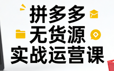 子枫老师·拼多多无货源实战运营课(更新12月)网创项目-知识付费-在线课程-自媒体创业-网络副业-优利资源优利资源网