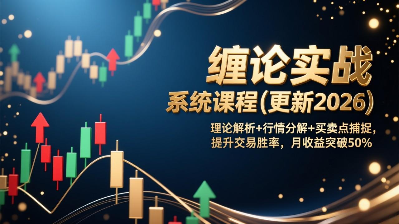 缠论实战系统课程(更新2026网创项目-知识付费-在线课程-自媒体创业-网络副业-优利资源优利资源网