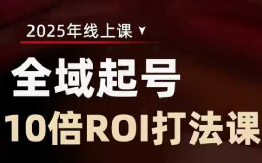 2025全域起号10倍ROI打法课，助你提升直播间的投资回报率网创项目-知识付费-在线课程-自媒体创业-网络副业-优利资源优利资源网