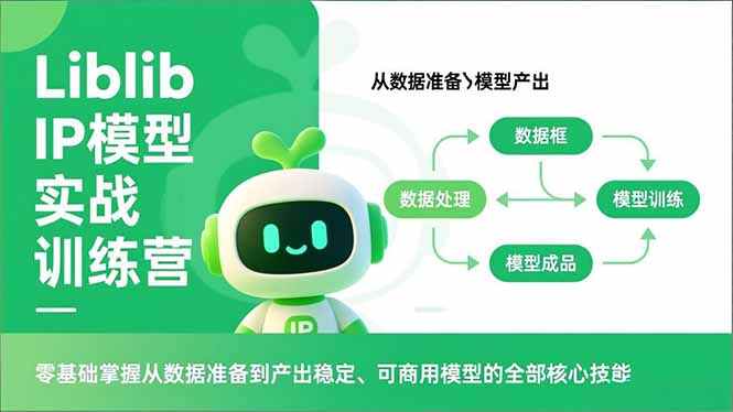 Liblib IP模型实战训练营，零基础掌握从数据准备到产出稳定、可商用模型的全部核心技能网创项目-知识付费-在线课程-自媒体创业-网络副业-优利资源优利资源网