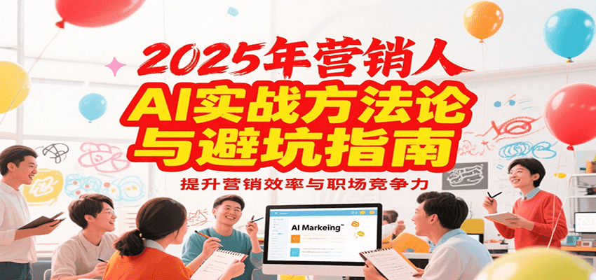 2025年营销实战方法论与避坑指南，利用AI提升营销效率与职场竞争力网创项目-知识付费-在线课程-自媒体创业-网络副业-优利资源优利资源网