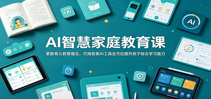 AI智慧家庭教育课：更新育儿教育理念，巧用各类AI工具全方位提升孩子综合学习能力网创项目-知识付费-在线课程-自媒体创业-网络副业-优利资源优利资源网