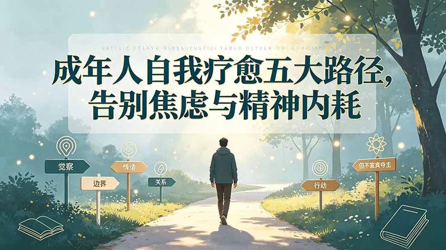 付费文章：成年人自我疗愈五大路径，告别焦虑与精神内耗网创项目-知识付费-在线课程-自媒体创业-网络副业-优利资源优利资源网