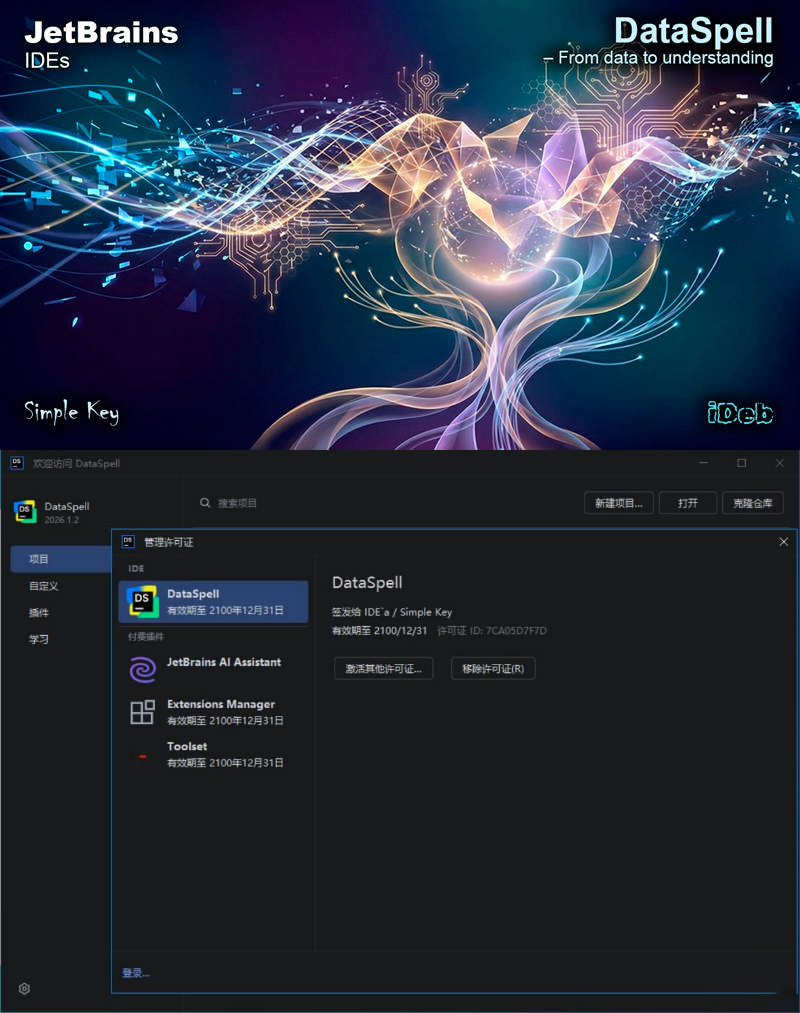 DataSpell v2026.1.2 直装特别版网创项目-知识付费-在线课程-自媒体创业-网络副业-优利资源优利资源网