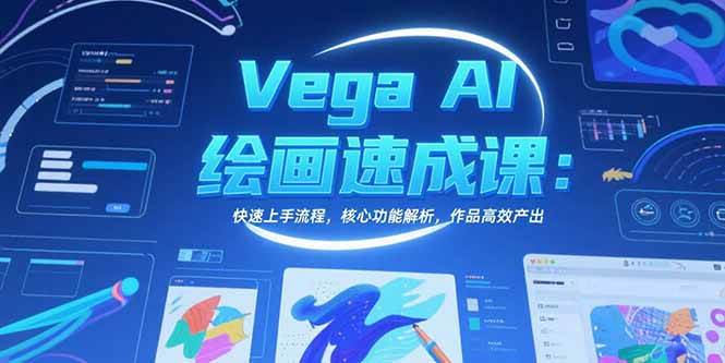 （15470期）Vega AI绘画速成课：快速上手流程，核心功能解析，作品高效产出网创项目-知识付费-在线课程-自媒体创业-网络副业-优利资源优利资源网