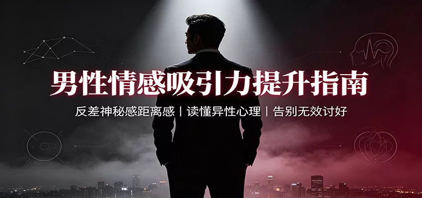 男性情感吸引力提升指南:反差神秘感距离感,读懂异性心理,告别无效讨好网创项目-知识付费-在线课程-自媒体创业-网络副业-优利资源优利资源网