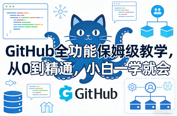 GitHub全功能保姆级教学，从0到精通，小白一学就会网创项目-知识付费-在线课程-自媒体创业-网络副业-优利资源优利资源网