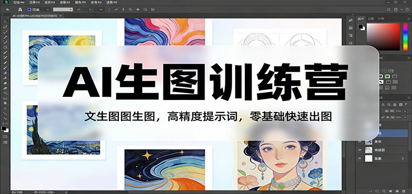 AI生图训练营：文生图图生图，高精度提示词，零基础快速出图网创项目-知识付费-在线课程-自媒体创业-网络副业-优利资源优利资源网