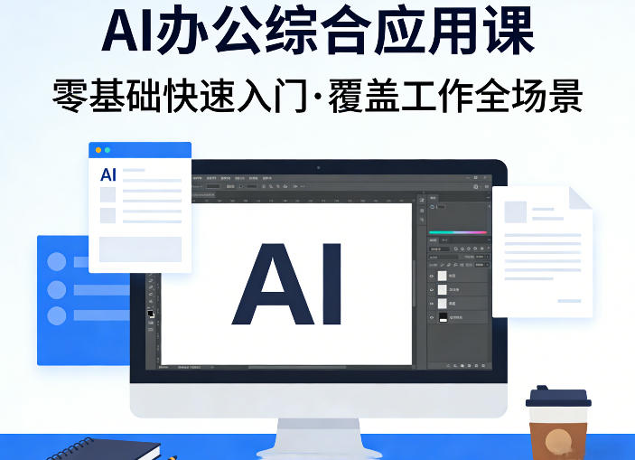 AI办公综合应用课，零基础快速入门，覆盖了工作中各种应用场景网创项目-知识付费-在线课程-自媒体创业-网络副业-优利资源优利资源网