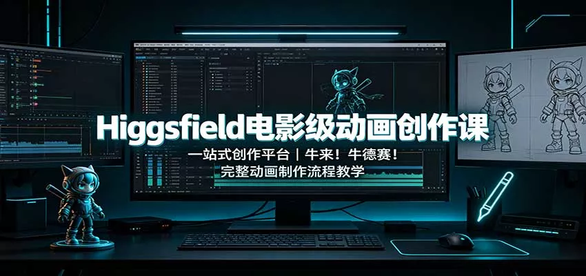 Higgsfield电影级动画创作课：一站式创作平台，牛来！牛德赛！完整动画制作流程教学网创项目-知识付费-在线课程-自媒体创业-网络副业-优利资源优利资源网