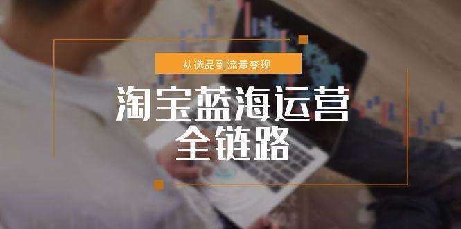 （15160期）淘宝蓝海运营全链路，从选品到流量变现，小类目突围完整方案网创项目-知识付费-在线课程-自媒体创业-网络副业-优利资源优利资源网