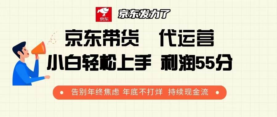 （13833期）京东带货 代运营 利润55分 告别年终焦虑 年底不打烊 持续现金流网创项目-知识付费-在线课程-自媒体创业-网络副业-优利资源优利资源网