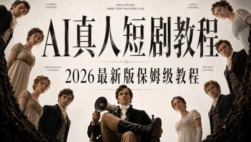 AI真人短剧制作全流程，AI视频大佬专为零基础研制的AI短剧教程，保姆级教程，新手一学就会！网创项目-知识付费-在线课程-自媒体创业-网络副业-优利资源优利资源网