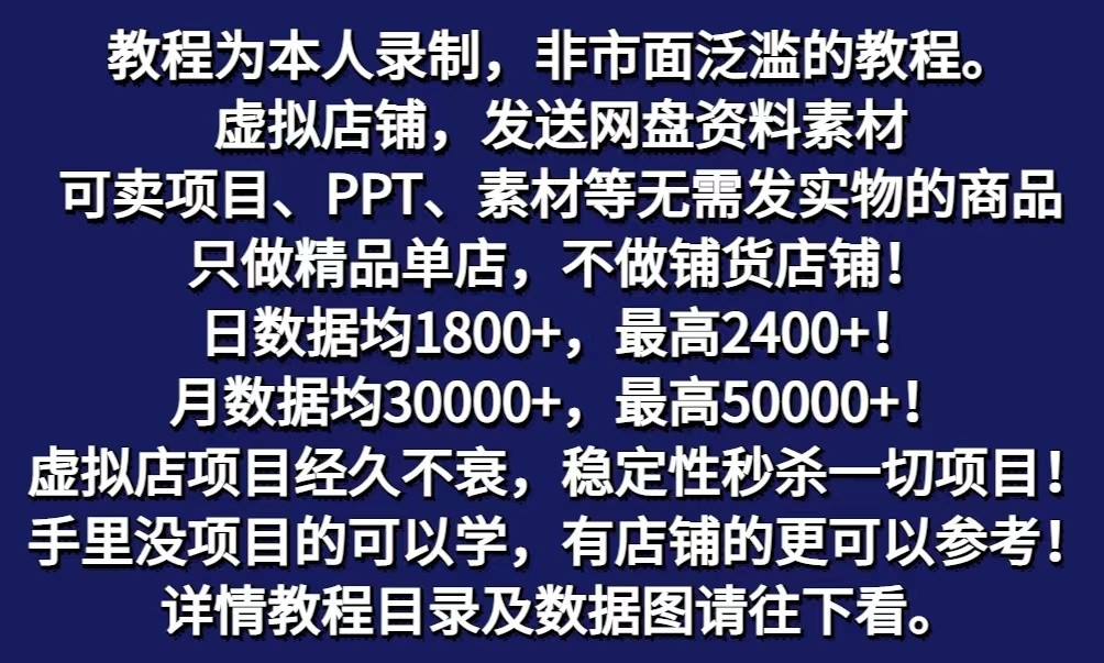 拼多多虚拟电商训练营月入40000+你也行，暴利稳定长久，副业首选插图1